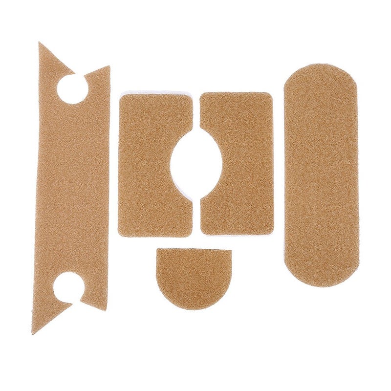 VGEBY1 Helmet Sticker 5pcs Strong Adhesive Helmet Patch Universal DIY Loop and Hook Helmet Accessories(Tan) - Image 1